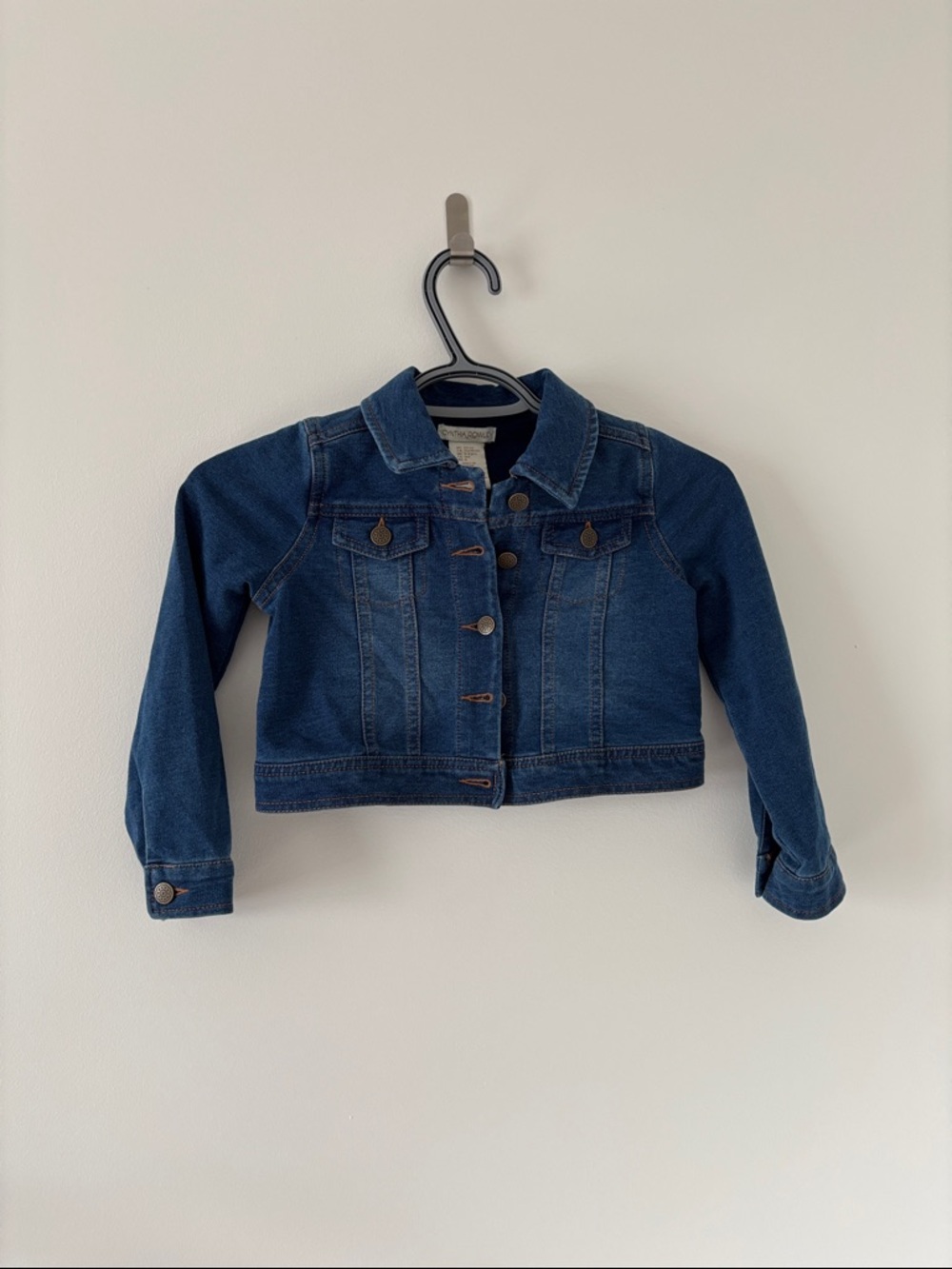 Cynthia Rowley Girls Classic Dark Blue Denim Jacket Size 4